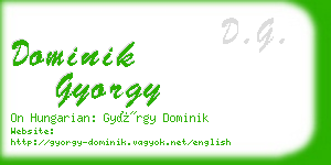 dominik gyorgy business card